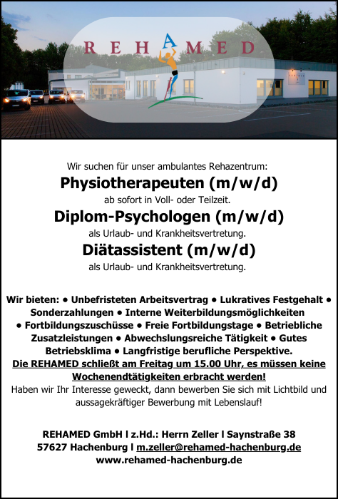 Stellenanzeige